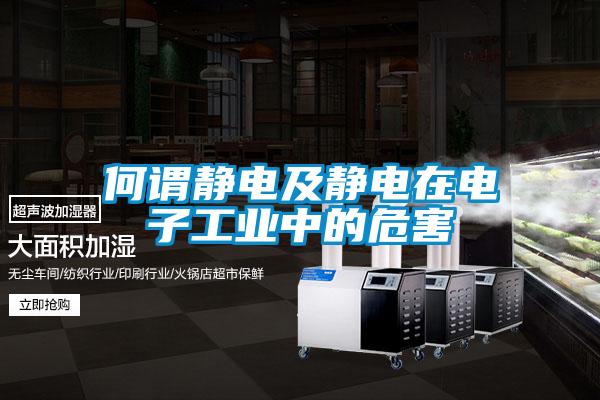 何謂靜電及靜電在電子工業(yè)中的危害