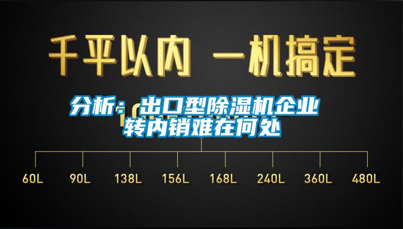 分析：出口型除濕機企業(yè) 轉內(nèi)銷難在何處