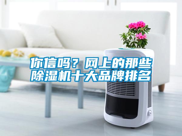 你信嗎？網(wǎng)上的那些除濕機十大品牌排名