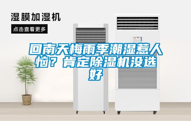 回南天梅雨季潮濕惹人惱？肯定除濕機(jī)沒選好