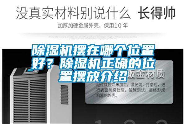 除濕機擺在哪個位置好？除濕機正確的位置擺放介紹