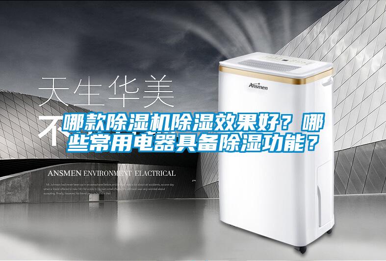 哪款除濕機除濕效果好？哪些常用電器具備除濕功能？