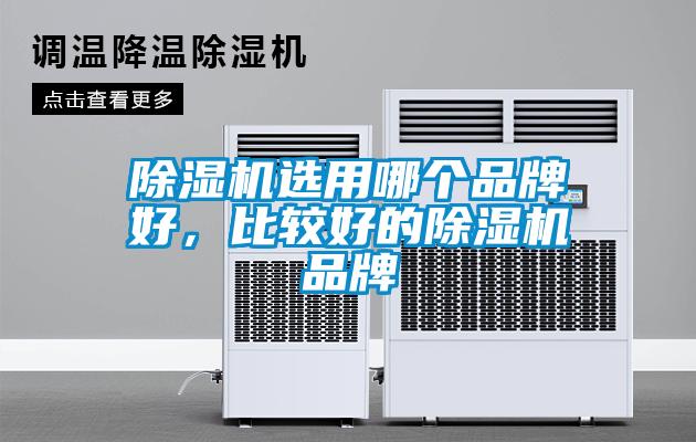 除濕機選用哪個品牌好，比較好的除濕機品牌