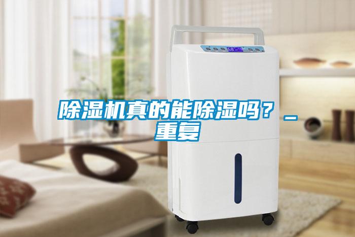 除濕機真的能除濕嗎？_重復