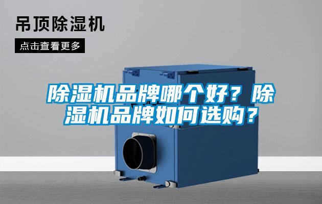 除濕機品牌哪個好？除濕機品牌如何選購？