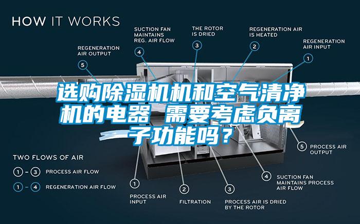 選購除濕機(jī)機(jī)和空氣清凈機(jī)的電器 需要考慮負(fù)離子功能嗎？