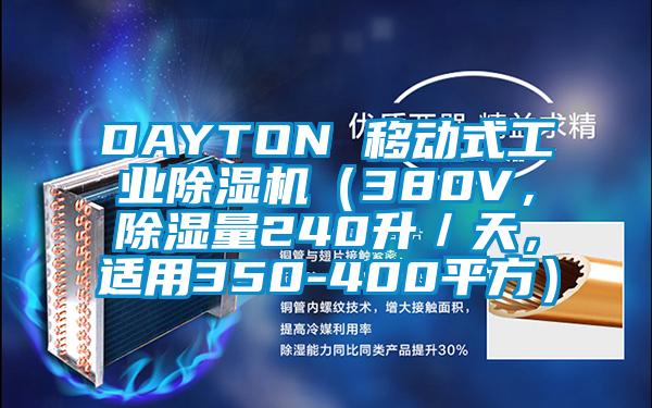 DAYTON 移動式工業(yè)除濕機（380V，除濕量240升／天，適用350-400平方）