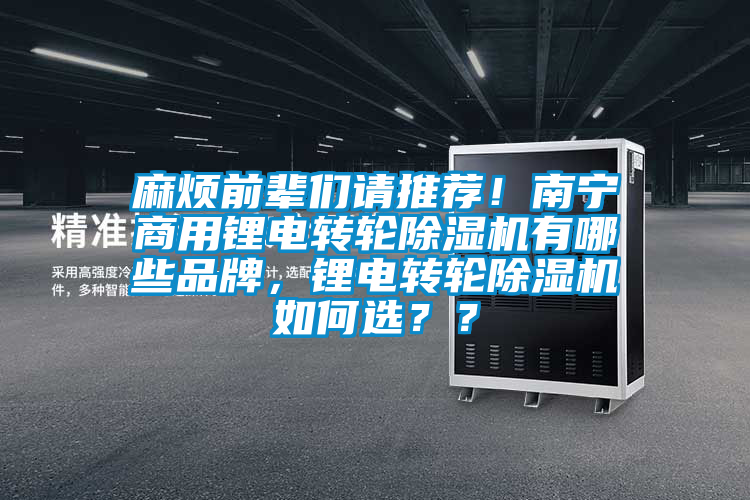 麻煩前輩們請(qǐng)推薦！南寧商用鋰電轉(zhuǎn)輪除濕機(jī)有哪些品牌，鋰電轉(zhuǎn)輪除濕機(jī)如何選？？