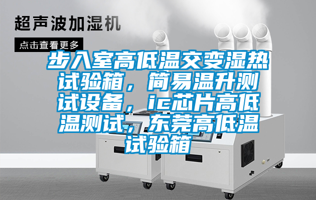 步入室高低溫交變濕熱試驗箱，簡易溫升測試設(shè)備，ic芯片高低溫測試，東莞高低溫試驗箱