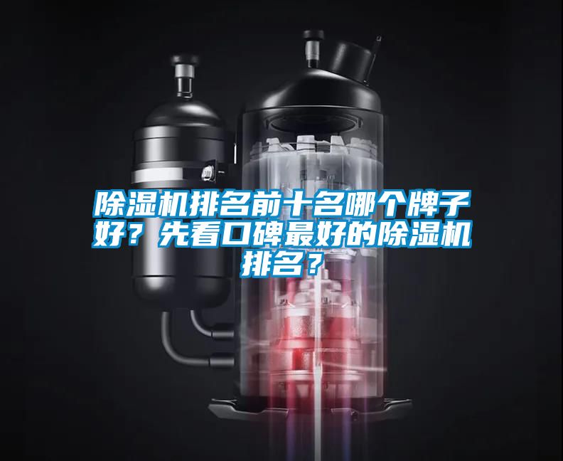 除濕機排名前十名哪個牌子好？先看口碑最好的除濕機排名？